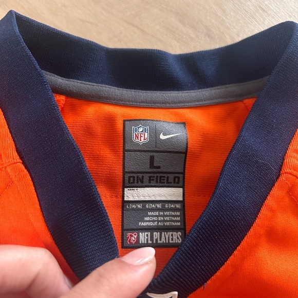 NFL Miller Broncos Bright Orange and Navy Jersey - Picture 2 of 5